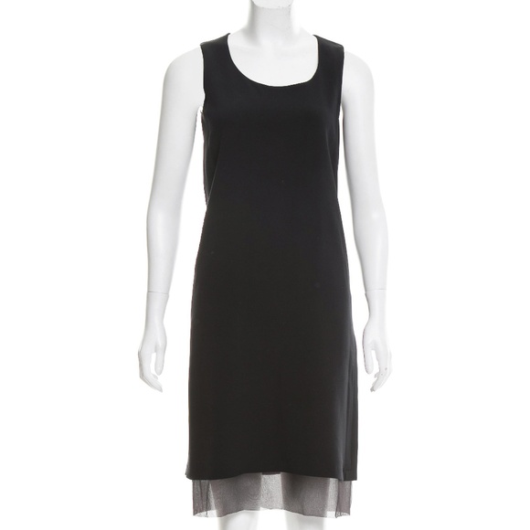 CALVIN KLEIN COLLECTION SLEEVELESS SILK DRESS - Picture 1 of 3